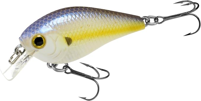 Lucky Craft LC 0.5 Squarebill Crankbait, Silent Fishing Lure for Bass Trout and Pike, Made in Japan, Freshwater Fishing Gear, Hard Bait Bass Lures