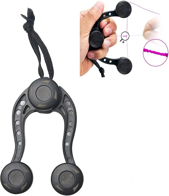 GT Knotter Fishing Bobbin Knotter Assist, Fishing Line Monofilament FG PR Knotter, Fishings Line Winder Assist Knotting Connector Accessories