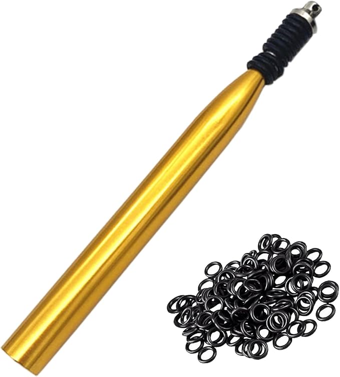 Wacky Rigging Tool, Fishing Bait Rigs, Wacky Rig Ring Tool with 70PCS Worm O-Rings, Wacky Worm Kit for Senko Neko Finesse Stick Soft Baits