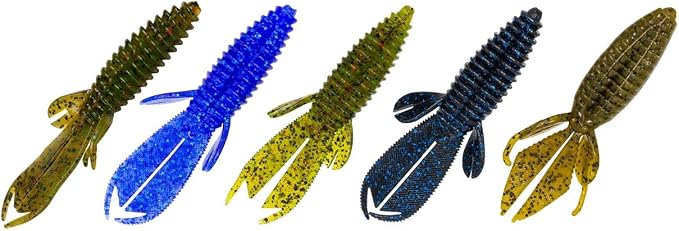 Charlie's Worms Flippin' Bug, Scented, Soft Bait for Freshwater Saltwater, 6pk