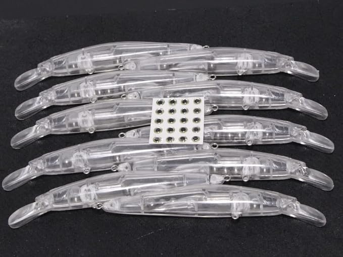 10 Blank Unpainted Minnow Crankbait Topwater Lipless Jerkbait Fishing Lures V3