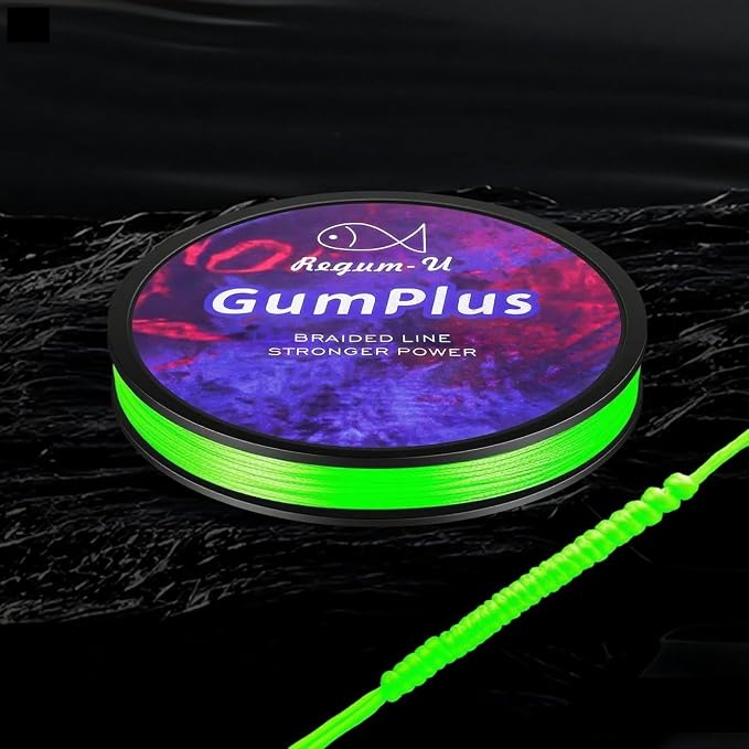 GumMAX 545/1093/1640yds 5-100LB 8X Braided Fishing Line Abrasion Resistant Superline Zero Stretch & Smaller Diameter Confuse & Never Fade in Saltwater and Freshwater