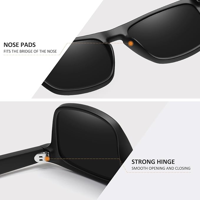 MEETSUN Polarized Sunglasses For Men Women UV Protection Square Frame Sport Fishing Driving Sunglasses