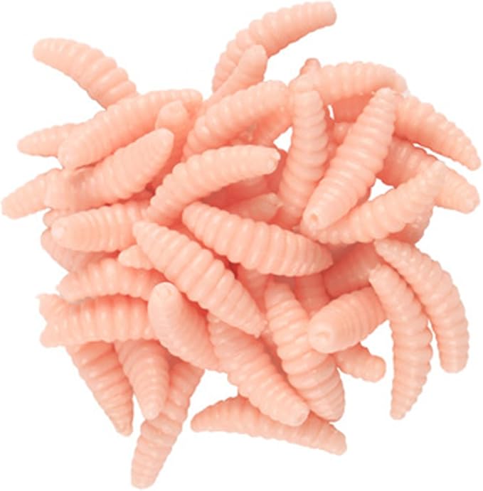 50Pcs Soft Fishing Lures Earthworms Baits Maggot Smell Silicone Artificial Tackle Accessories Earthworms