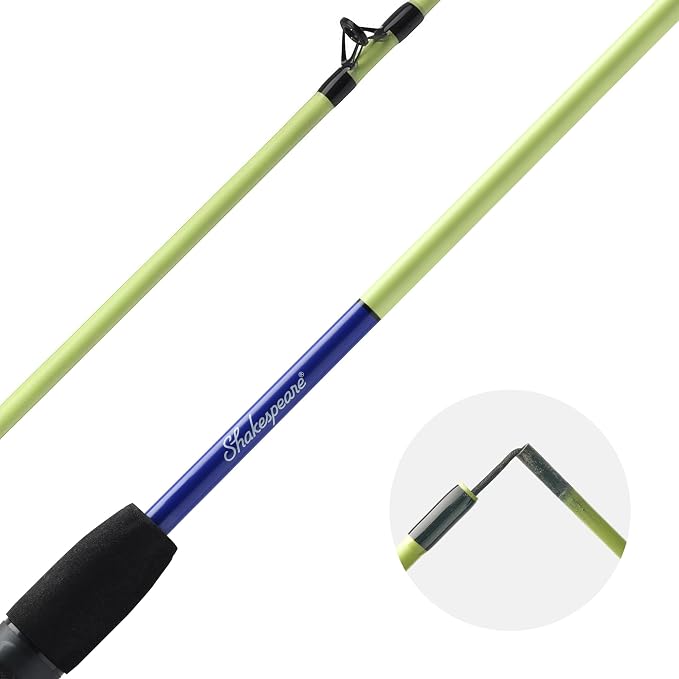 Shakespeare Catch More Fish Spincast Reel and Fishing Rod Combo with Kit