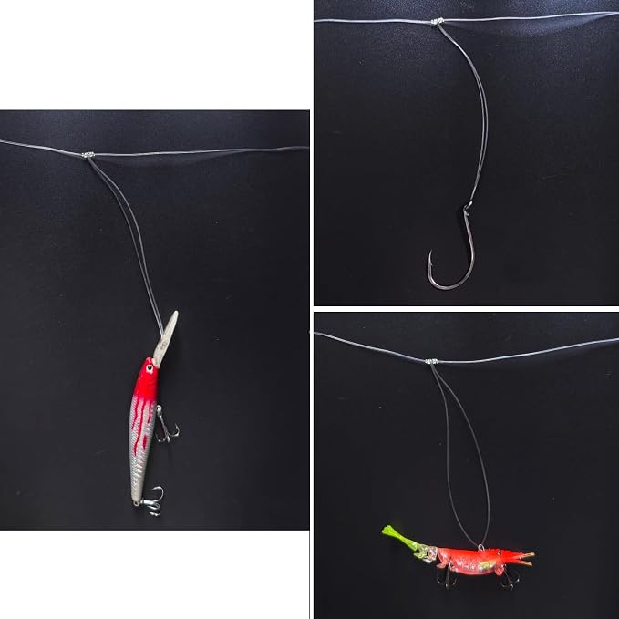 MASTERPRO Pre-Tied Dropper Loop Rigs, Fishing Line Spool 10LB 15LB 20LB 30LB 40LB 50LB 60LB 80LB 100LB, Suitable for Saltwater Freshwater Fishing