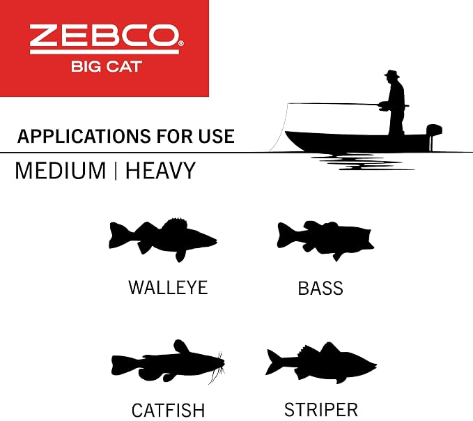 Zebco Big Cat Conventional Reel and Fishing Rod Combo