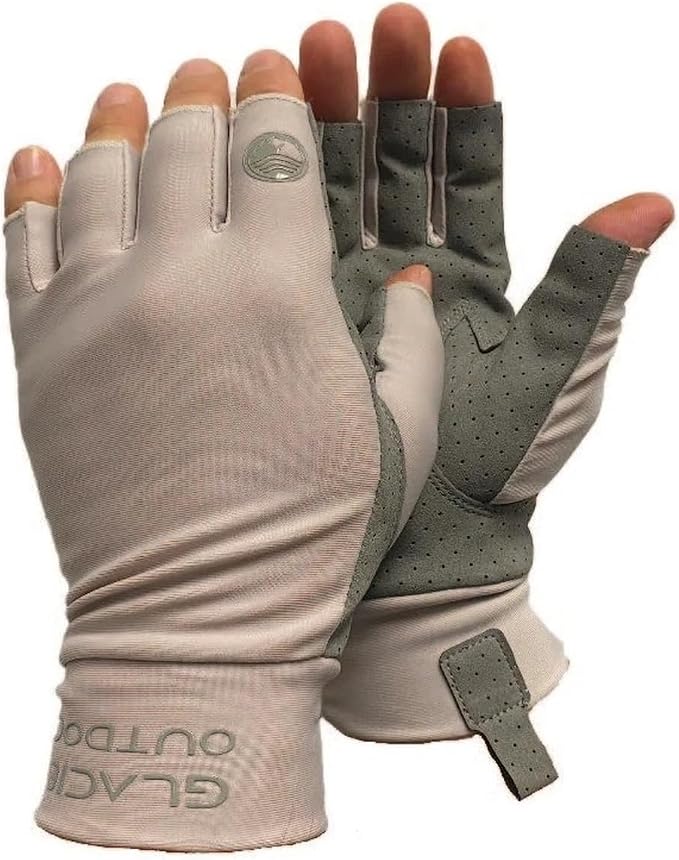 Glacier Glove Ascension Bay 50+ Sun Protection Durable Lightweight Breathable Quick-Dry Fingerless Outdoor Fishing Sun Glove