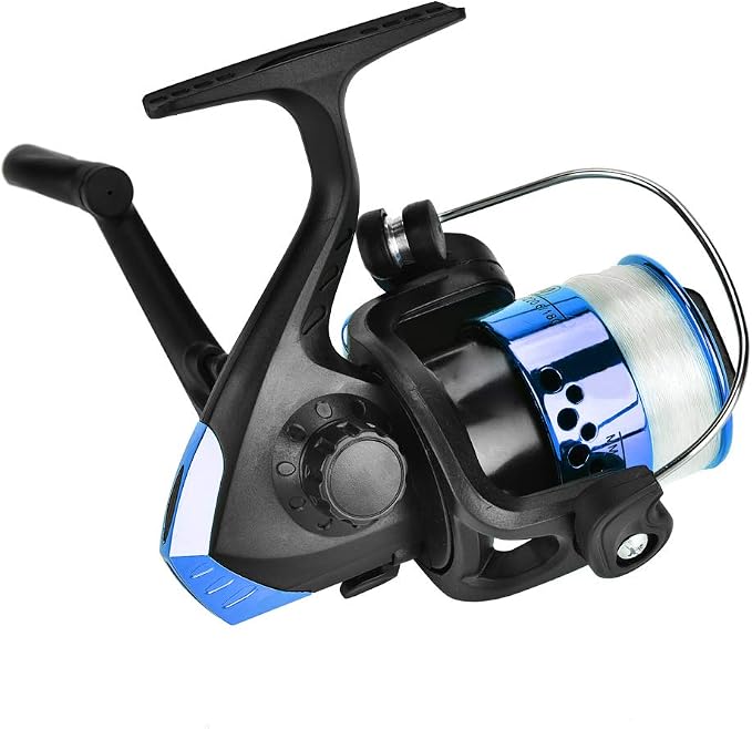 OUKENS Fishing Reel, 3 Colors Freshwater Plastic Plating Lightweight Spinning Fishing Reel Tackle Accessory