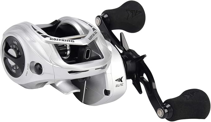 KastKing Kapstan Elite 300 Baitcasting Fishing Reel, Low Profile, Large Capacity Casting Reel, Graphite Frame, 35 lbs. Drag 5.4:1 Ratio, 8+1 Double Shielded/SS BB Centrifugal Braking