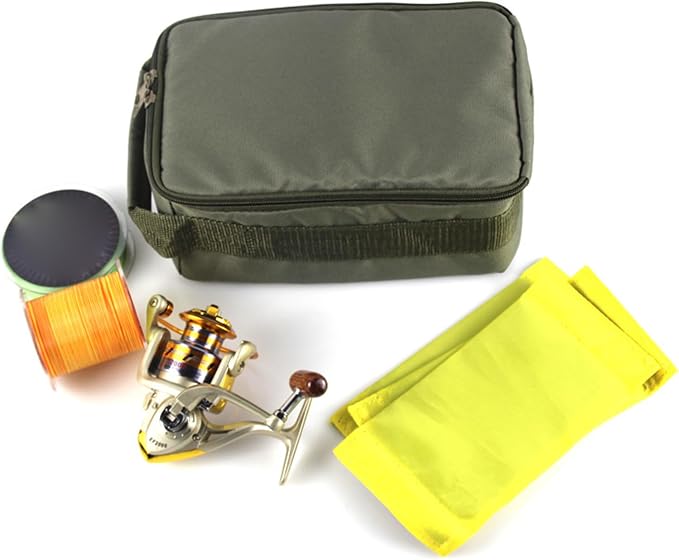 Fishing Reel Bag, Waterproof Fishing Tackle Bag Fishing Reel Gear Organizers Reel Storage Case Fishing Reel Gear Carry