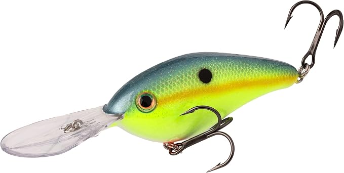Strike King Strike King Promodel Crankbait S6XD Fishing Lure, 1 oz, Unique Curved Bill and Balance