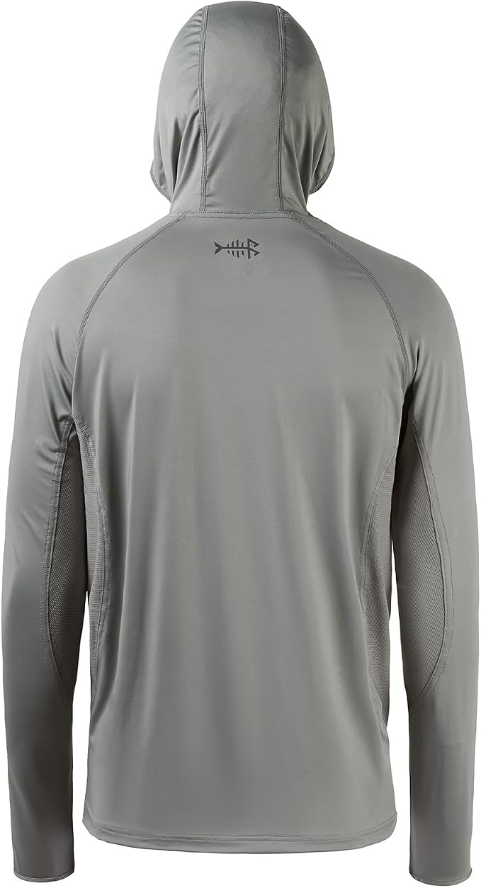 BASSDASH UPF 50+ Men’s Long Sleeve Fishing Shirt with Mask UV Neck Gaiter Hoodie