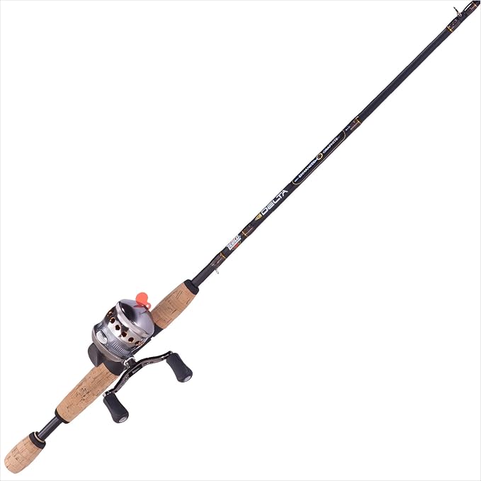 Zebco Delta Spincast Reel and Fishing Rod Combo, Instant Anti-Reverse Clutch, Changeable Right- or Left-Hand Retrieve, Pre-Spooled with Zebco Fishing Line