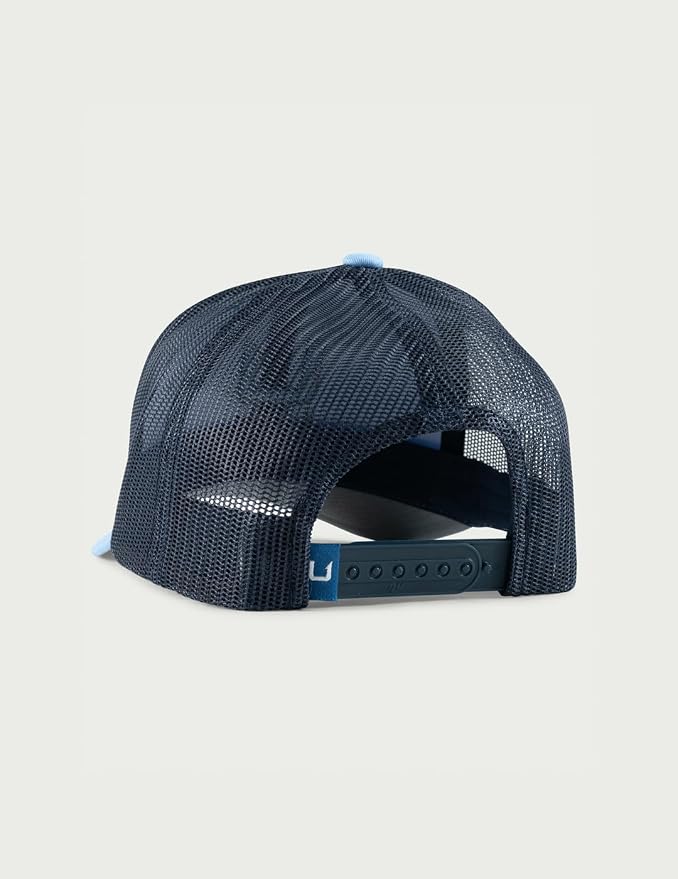 HUK Men's Mesh Trucker Snapback Hat | Anti-Glare Fishing Hat