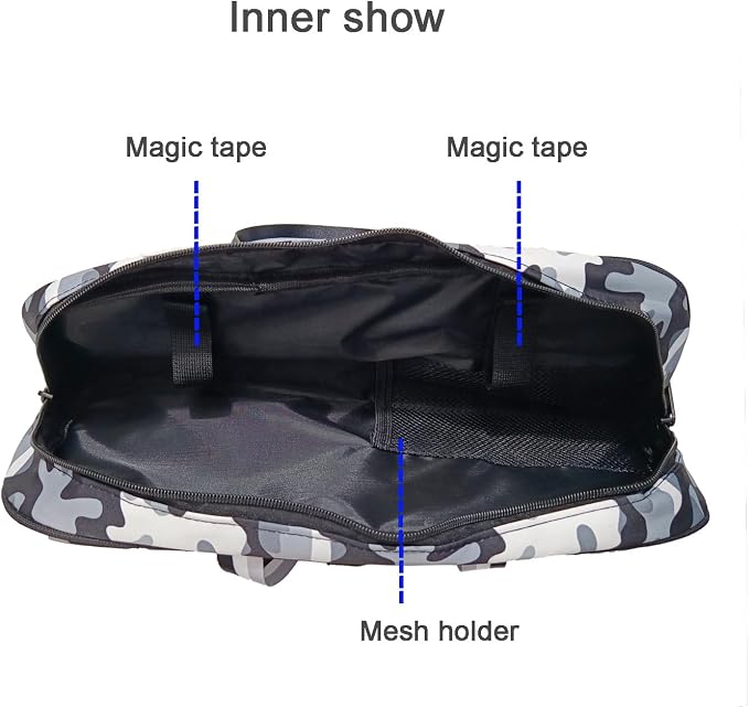 Portable Fishing Rod Bag Collapsible Fishing Bag Large Capacity Outdoor Nylon Carrying Case
