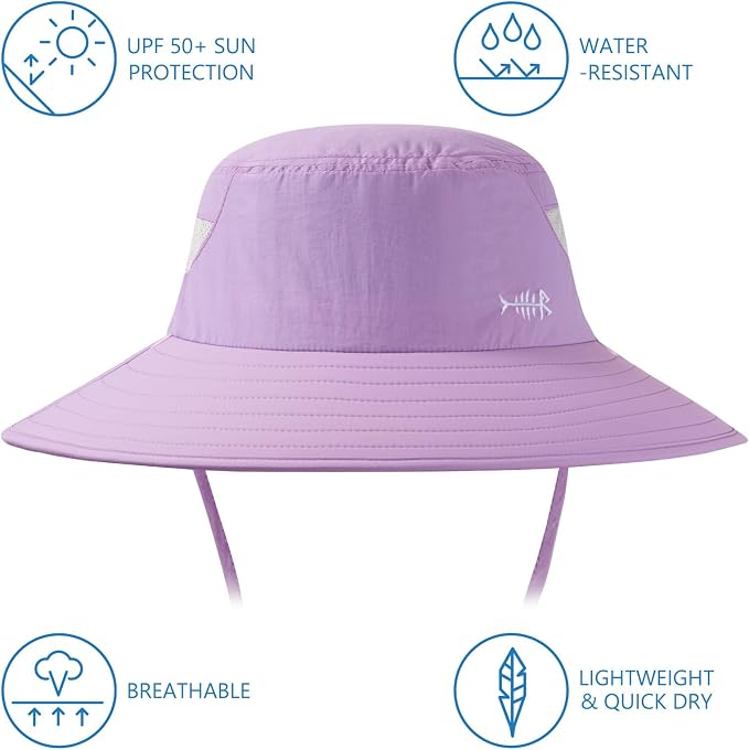 BASSDASH UPF 50+ Breathable Sun Hat with Removable Face Cover and Neck Flap Wide Brim Bucket Hat for Fishing Hiking Men Women