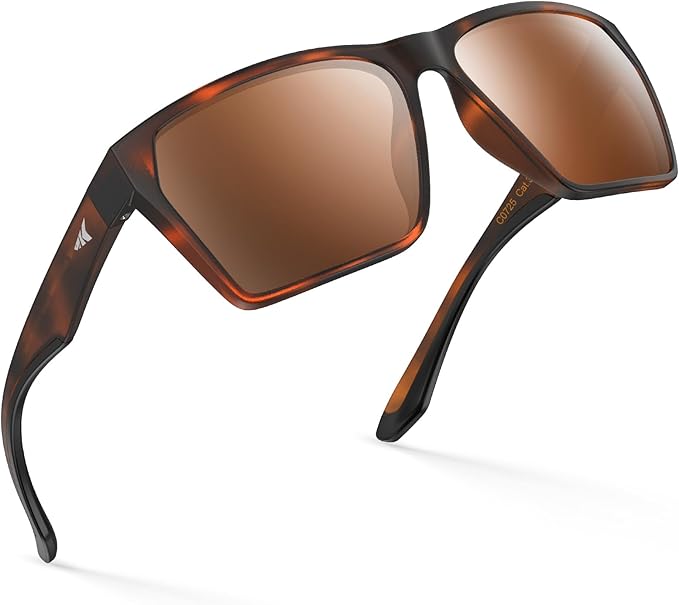 KastKing Beartrap Polarized Sports Fishing Sunglasses, With PuriVex Protective Lens Coating, Square Frame Design, Men Women