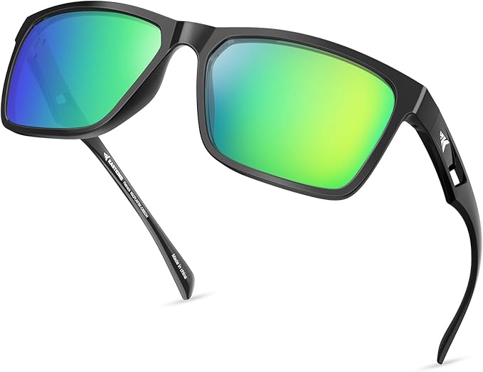 KastKing FlatRock Polarized Sport Sunglasses for Men and Women, Ideal for Driving Fishing Cycling Running, UV Protection