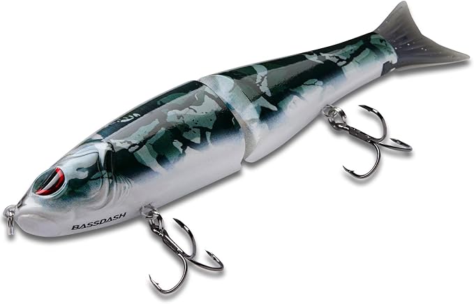 Bassdash SwimShad Glide Baits Jointed Swimbait Bass Pike Salmon Trout Muskie Fishing Lure