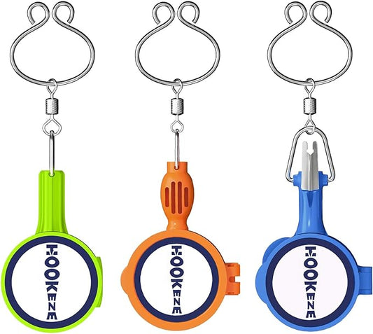 HOOK-EZE Nail Fishing Knot Tying Tool, Fly Fishing Accessories for Tying Line to Fish Hooks - Gear and Equipment, Gadget to Tie Knots Quick and Easy - Stocking Stuffers & Gifts for Men (4 pcs)