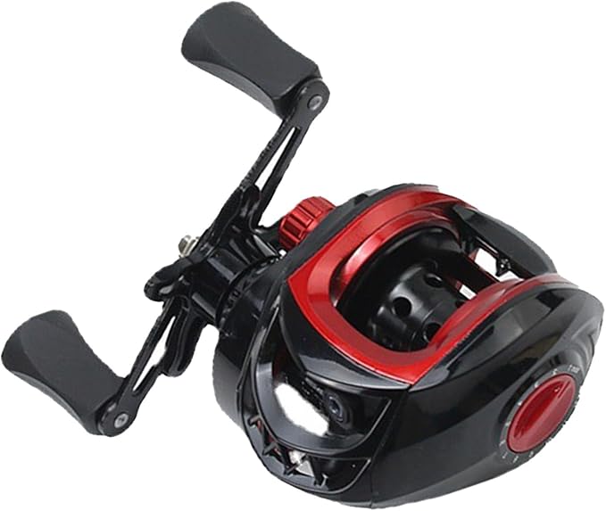 Metal Baitcasting Reel Lightweight Powerful Smooth, Long Cast Fishing Reel for Saltwater Freshwater, Anti Explosion Line Function, 7.2:1 Gear Ratio, 8kg Braking Force