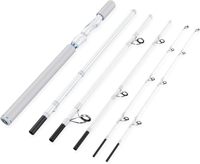 KastKing Centron Lite Travel Fishing Rods, Portable 4/5 Piece Spinning & Casting Rods, Extra Twin-Tip, IM6 Graphite Blanks, Stainless Steel Guides W/Ceramic Rings, Split or Full Rear EVA Handle