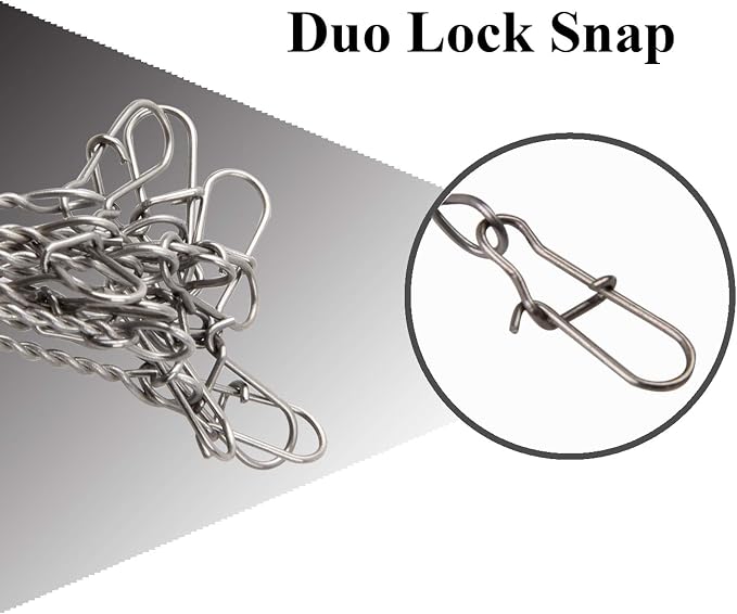 Fishing Leaders, Stainless Steel Fishing Wire Saltwater Tackle Rig with Swivels Snap Beads for Lures Bait Hooks High Strength Fishing Leader Wire Gear Equipment 2 Arms 3 Arms