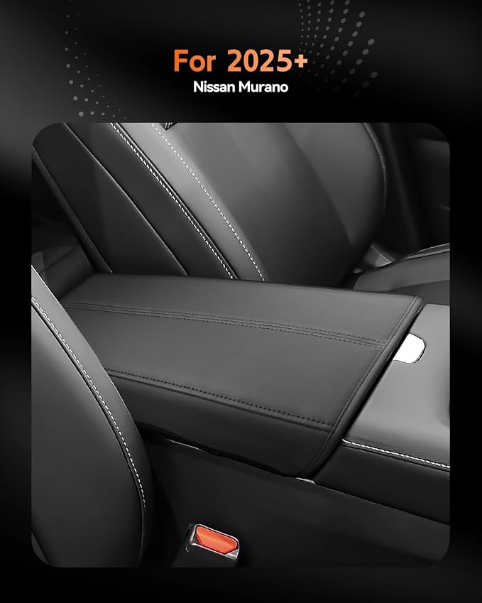 CDEFG for 2025 2026 Nissan Murano Center Console Cover Armrest Box Cover for Murano (SV, SL, Platinum) Accessories Console Arm Rest Protector