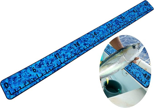 Fish Ruler for Boat 40"/48" with Backing Adhesive Fish Measuring Sticker Foam Fish Measuring Board for Fishing Boat, Cooler, Kayak, Yacht Fish Ruler Boat Accessories