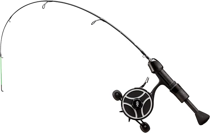 13 Fishing - The Snitch Pro/Freefall Ghost - Inline Ice Fishing Combos - Flex-Core Quick Action Tip