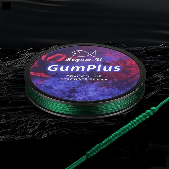 GumMAX 545/1093/1640yds 5-100LB 8X Braided Fishing Line Abrasion Resistant Superline Zero Stretch & Smaller Diameter Confuse & Never Fade in Saltwater and Freshwater