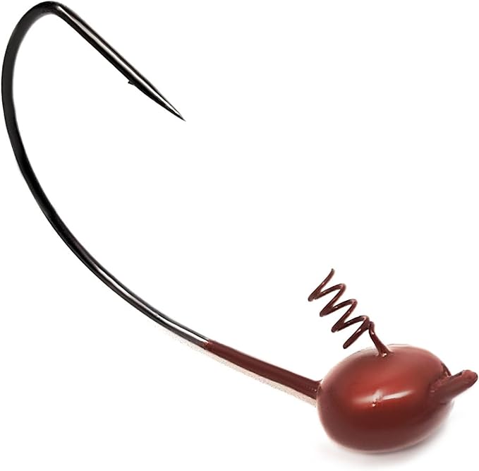 Reaction Tackle Tungsten Shaky Head Jigs for Bass Fishing - Premium Fishing Hooks, Ideal Shaky Head Jig to Catch Big Bass and Other Fish - (5-Pack)