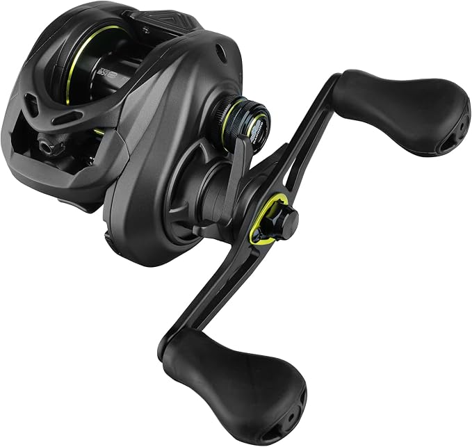Handing M1 Baitcaster Reel, Lightweight Fishing Reel, 17.64 lbs Max Drag, 7.2:1 Gear Ratio, 8-Button Magnetic Brake System, Graphite Frame, 6+1 Stainless Steel Bearings