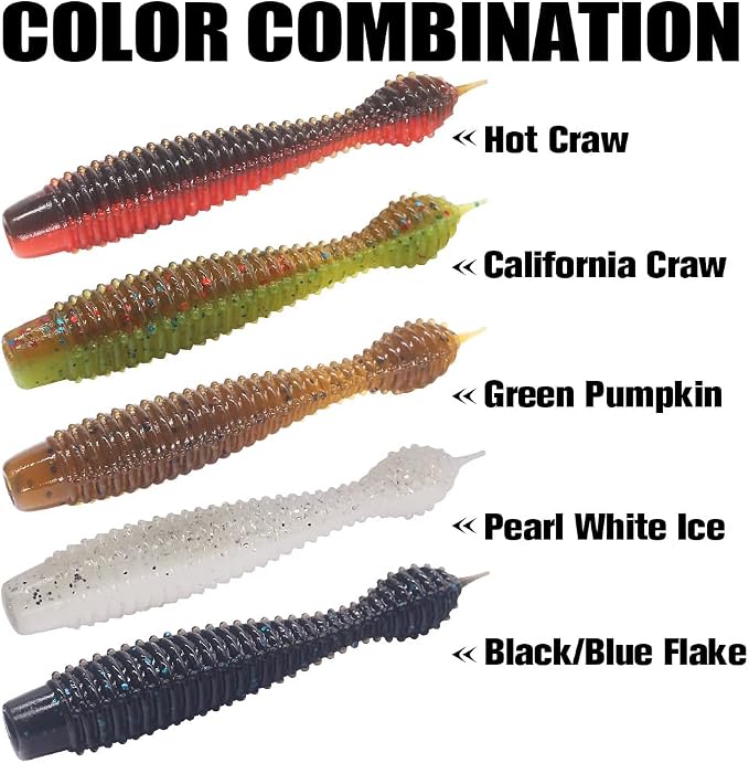 Ned-Rig-Kit-Finesse-Baits-Soft-Plastic-Worms-Fising-Lure for Bass Stick Swimbait Minnow Crawfish Lures Shroom Ned Jig Head Kit