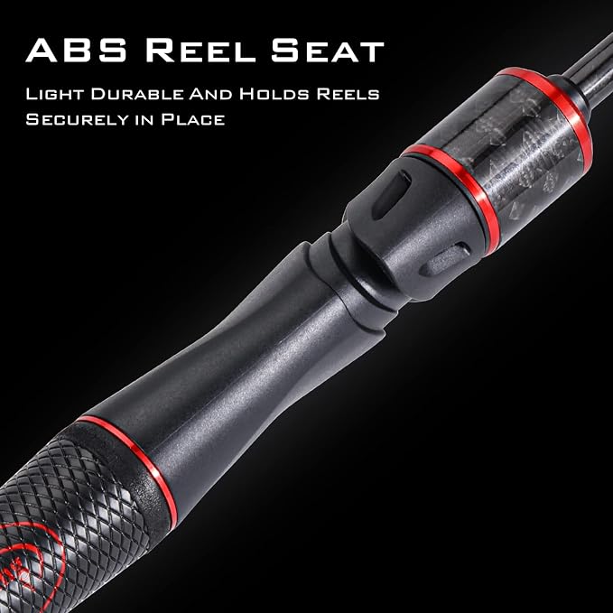 Sougayilang Fishing Rods, Spinning Rods and Casting Fishing Rods, with Full Carbon Fiber Handle, 24T Carbon Fiber 2PCS Fishing Pole for Long Casting Bass, Trout, Panfish