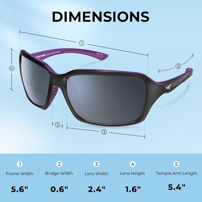 KastKing Alanta Polarized Sunglasses With PuriVex Protective Lens Coating,UV400 Women Sunglasses for Cycling Driving Fishing