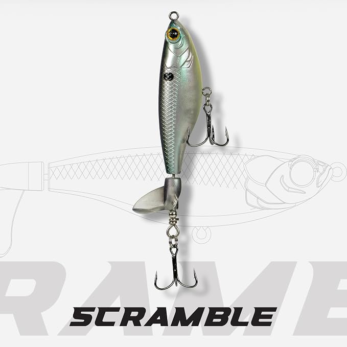 6th Sense – The Scramble Bass Fishing Topwater Fishing Lure with Rotating Tail