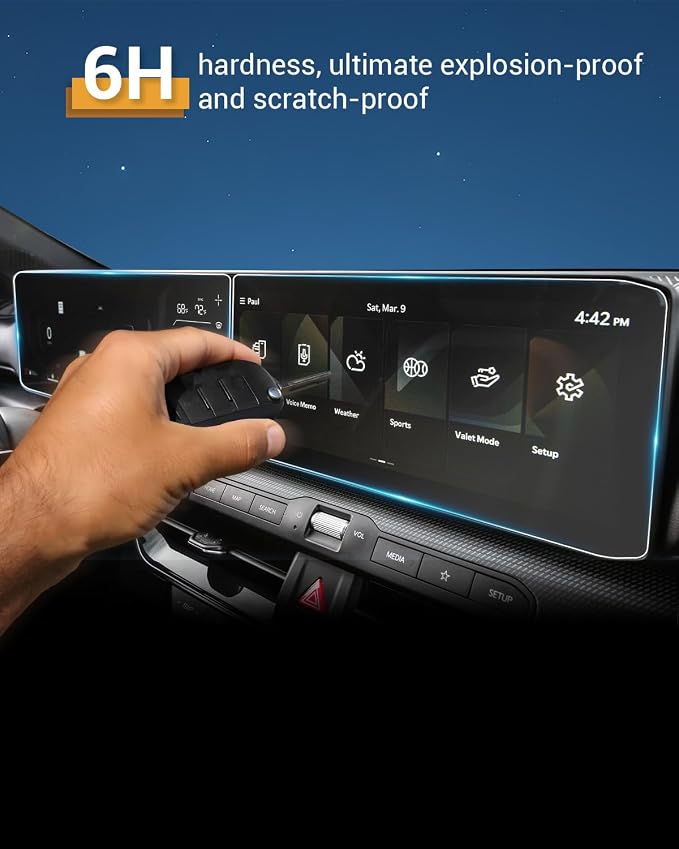 2026 Kia K5 GT Line Screen Protector Antiglare for 2025 2026 Kia K5 (LXS, GT-Line, GT, EX) 12.3" Infotainment & instrument Cluster Split Screen Saver for 2025 Kia K5 GT Line Accessories Nano 4 Pack