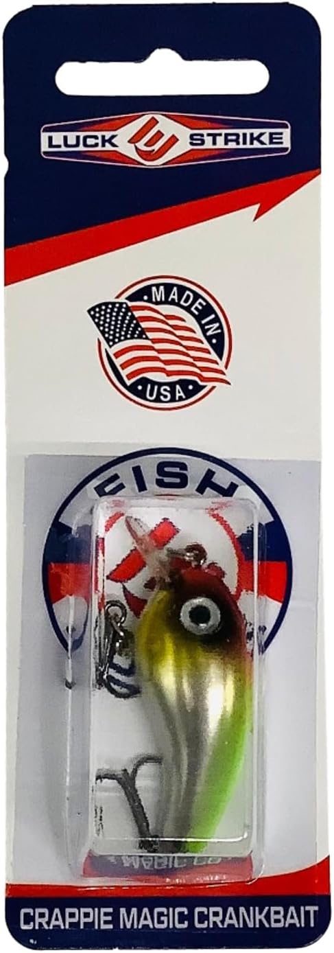 Luck E Strike Crappie Magic Crankbait (2 Inch Crappie Lure) Made in The USA