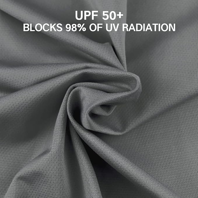 Unisex UV Protective Fingerless Gloves UPF 50+ Summer Sun Glove for Outdoor Fishing Cycling Hiking Driving Kayaking
