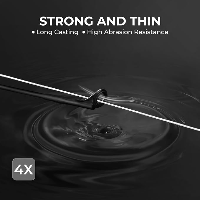 KastKing Superpower ColorShield Braided Fishing Line - Colorfast Braided Line, 100% Solution Dyed UHMWPE Fiber, Smooth & Strong Superline, Near Zero Stretch, Sensitive, High Abrasion Resistance