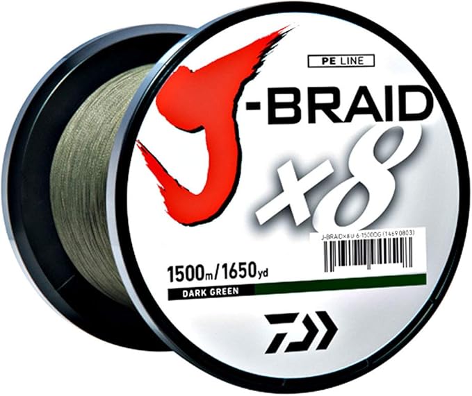Daiwa J-Braid 300M 8-Strand Woven Round Braid Line