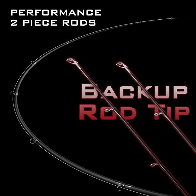 KastKing Royale Advantage Fishing Rod, Spinning Rod & Casting Rod, IM6 Graphite Blanks, 2-Pieces Rods with Extra Tip Section,KastFlex Technology, Power Transition System, EVA Handle