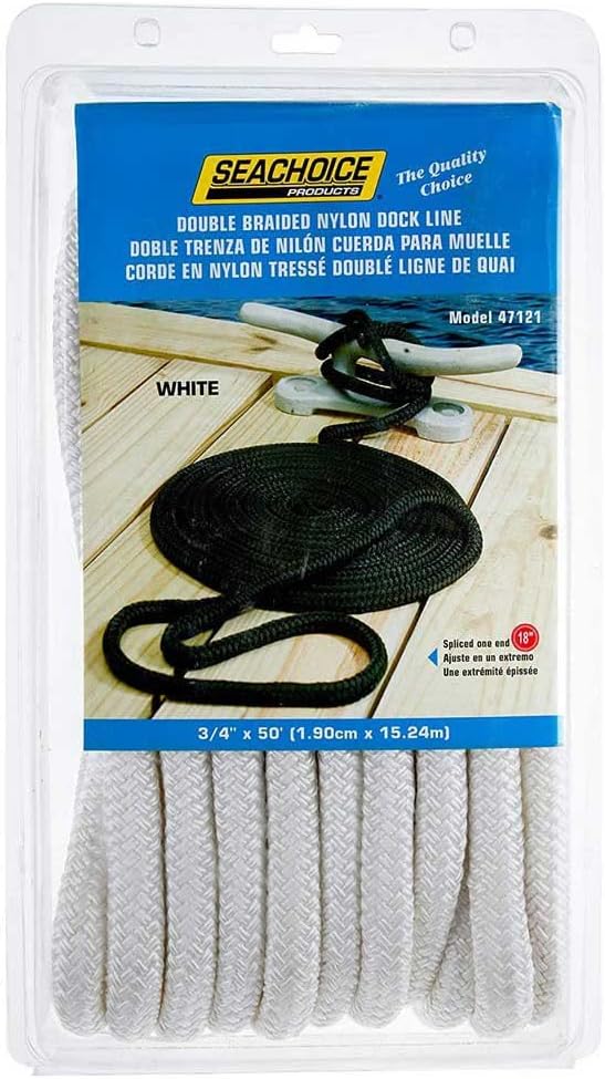 Seachoice Double-Braid Nylon Dock Line