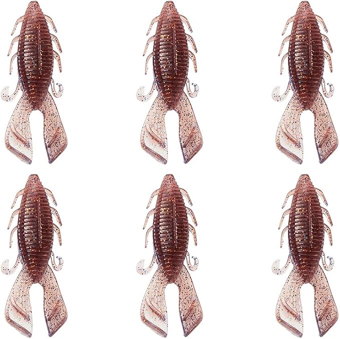SOLOKING Soft Plastic Fishing Lures - Second Generation Evolved Bait with Natural Shrimp Oil, Salt Injection Technology, Super Elastic Imported PCV Material - Laser Reflector & Submarine Modeling