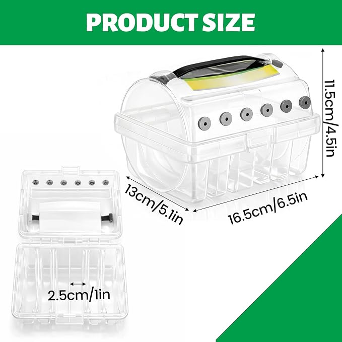 2 Pcs Fishing Line Holder Storage Box Clear Multi-Functional Fishing Line Organizer Caddy with Spooler, Portable Tackle Case for Organized Fish Gear Storage Holder