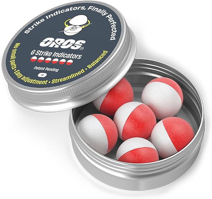 Oros Strike Indicators for Fly Fishing, Reusable Foam Nymph Indicators, High Visibility Trout Fishing Float, Assorted Sizes