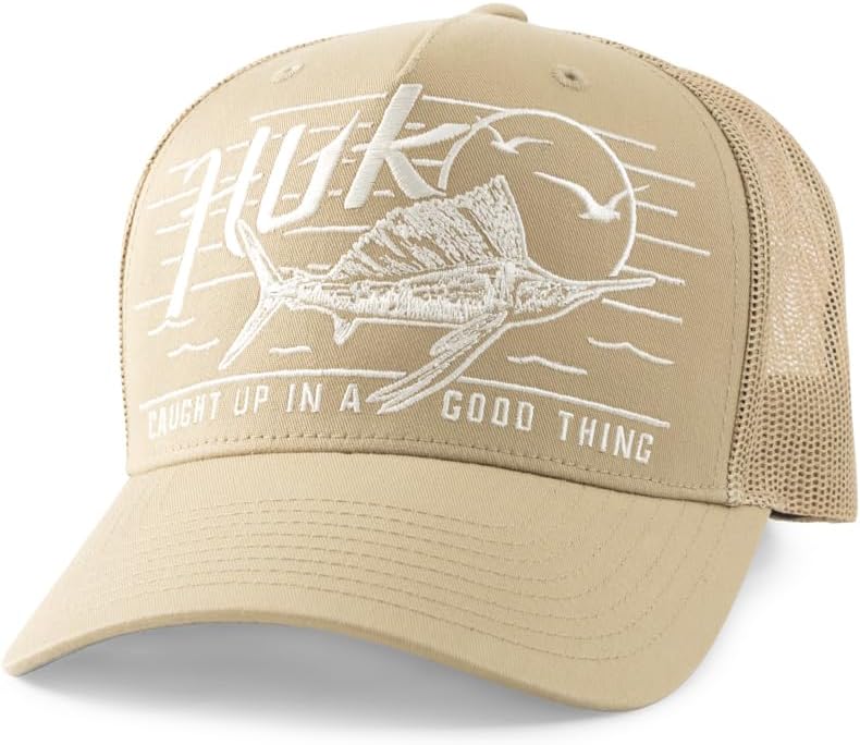Mens Trucker Hat, Anti-Glare Snapback Fishing Hat for Men