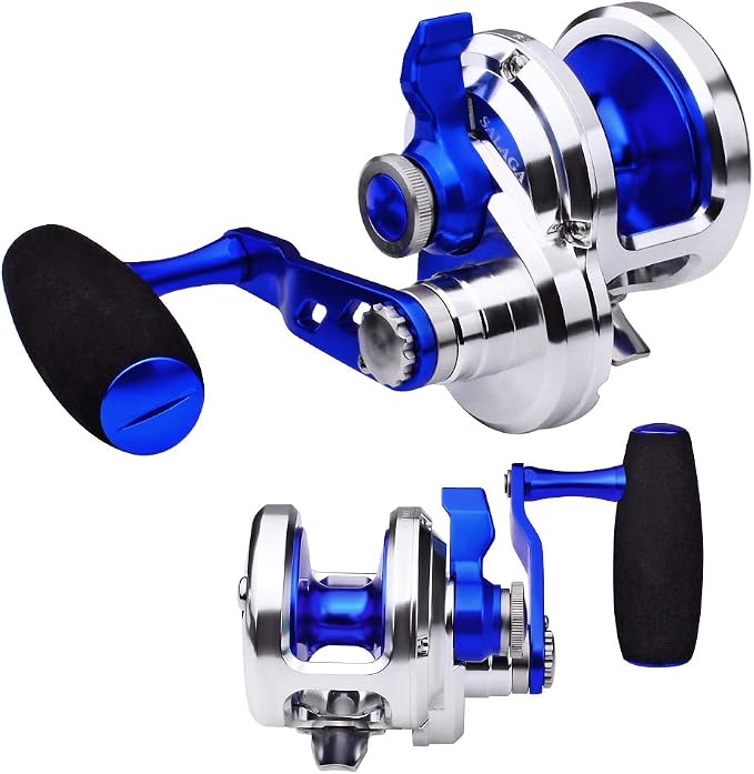 PROBEROS Conventional Reel Trolling Reels - Lever Drag Deep Sea Ocean Big Game Offshore Jigging Fishing Reels